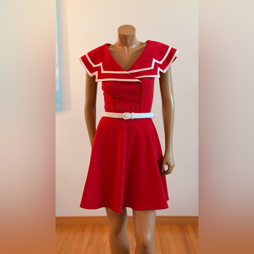 Bettie Page Vibrant Red Garment XS